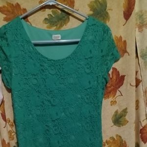 Teal green dress